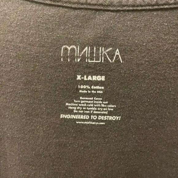 Mischka Ghost and the Shell Men's T-shirt Black - Picture 3 of 3